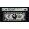 Image 1 : 1928B $20 Federal Reserve Note Chicago Fr.2052-G PMG Choice About Uncirculated 58