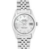 Image 2 : Rolex Men's Stainless Steel Mother Of Pearl Diamond Datejust Wristwatch