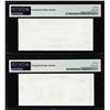 Image 2 : Set of Giori Test Note Washington & Lincoln Memorial PMG Gem Uncirculated 66EPQ