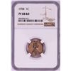 Image 1 : 1958 Proof Lincoln Wheat Cent Coin NGC PF68RD