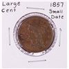 Image 1 : 1857 Small Date Braided Hair Large Cent Coin