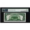 Image 2 : 1934 $5 Federal Reserve Note Richmond Fr.1956-E Mule PMG Choice About Unc 58EPQ