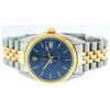 Image 9 : Rolex Men's Two Tone Blue Index Oyster Perpetual Datejust