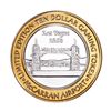Image 1 : .999 Silver McCarran International Airport Las Vegas, NV $10 Limited Casino Token