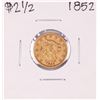 Image 1 : 1852 $2 1/2 Liberty Head Quarter Eagle Gold Coin