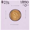 1850-O $2 1/2 Liberty Head Quarter Eagle Coin