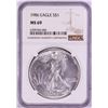 Image 1 : 1986 $1 American Silver Eagle Coin NGC MS69