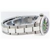 Image 3 : Rolex Ladies Stainless Steel Green Vignette Diamond Quickset Datejust Wristwatch