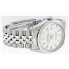 Image 4 : Rolex Mens Stainless Steel Silver Index Fluted Bezel Datejust Wristwatch