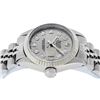 Image 2 : Rolex Ladies Stainless Steel Slate Grey Diamond Datejust Wristwatch