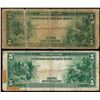 Image 2 : Lot of (2) 1914 $5 Federal Reserve Bank Notes Chicago