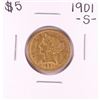 Image 1 : 1901-S $5 Liberty Head Half Eagle Gold Coin