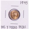 Image 1 : 1945 Mexico Dos Y Medio Pesos Gold Coin