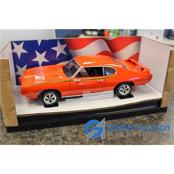 Pontiac GTO 1969 hell blau blue 1/18 Ertl American Muscle Modellauto Pontiac GTO 1969 hell blau blue 1/18 Ertl American Muscle Modellauto