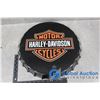 Image 1 : Reproduction Harley Davidson Bottle Cap Style Tin Sign