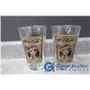 Image 8 : (5) Assorted Coca Cola Glass Drinking Glasses