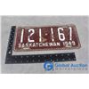 Image 1 : 1949 SK License Plate