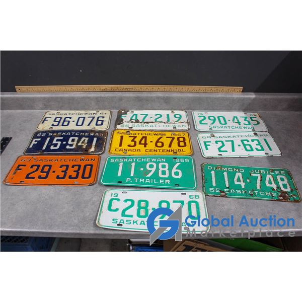 1961-1696 SK License Plates
