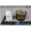 B-A Axle Grease Tin w/CPR Porcelain Insulator