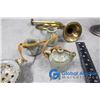 Image 3 : Brass Items, Table Candelabra, Miniature Kitchen Set