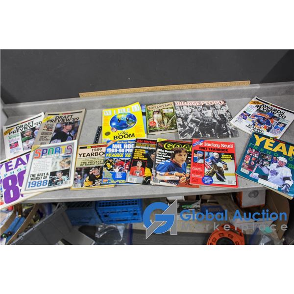 The Hockey News Magazines, Duck Dynasty Book, Village People Record