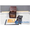 Image 1 : Leather Photo Album & Wooden Photo Box