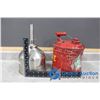 Image 10 : Vintage Tin Gas Can & Funnel