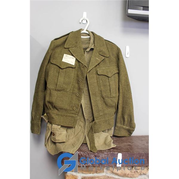 ** The Canadian Army Korean War Battle Dress Shirt & Pants