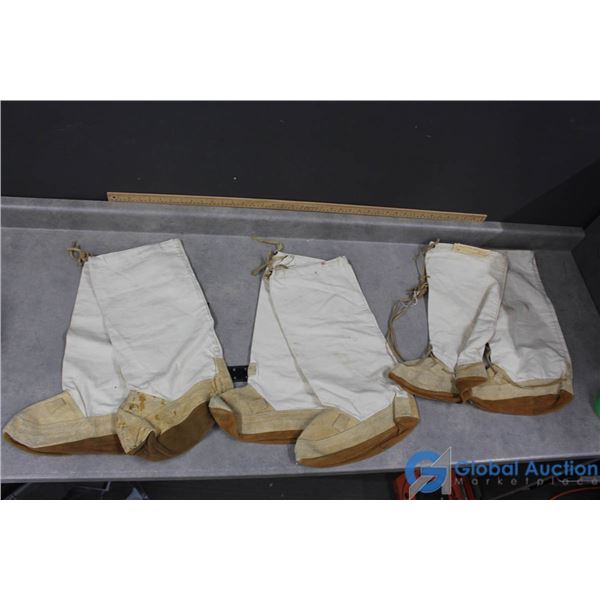 (3) Pairs of Vintage Canadian Military 1950s Mukluk Liners