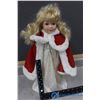 Image 4 : Porcelain Doll w/Stand & Red Travellers Cloak