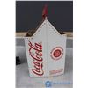 Image 6 : (4) Coca-Cola Bottles & Paper Caddy