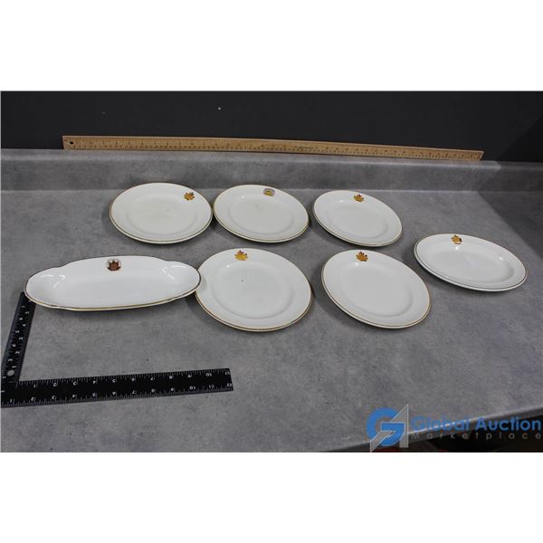 (7) Pieces of Vintage Canadian National Dinnerware