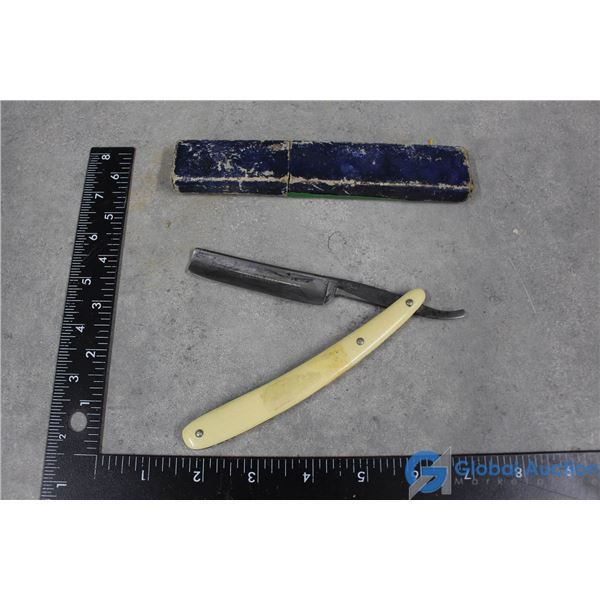 Vintage Rare Boker Edelweiss Straight Razor