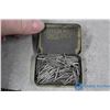 Image 10 : (3) Small Tins & (1) Box of Phonograph/Gramophone Needles