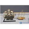 Image 1 : (2) Wooden Ships