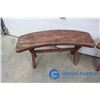 Image 2 : (2) Wooden Firepit Benches
