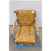 Image 2 : Vintage Vinyl Upholstered Chrome Arm Chair