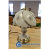 Image 1 : **Small Metal and Glass Dimmable Touch Table Lamp