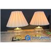 Image 1 : ** (2) Glass Table Lamps