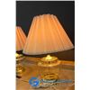 Image 3 : ** (2) Glass Table Lamps