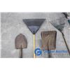 Image 2 : *(2) Leaf Rakes, Shovel, Tree Cutter, Spade