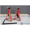 Image 1 : Pair of Adjustable Height Axle Stands
