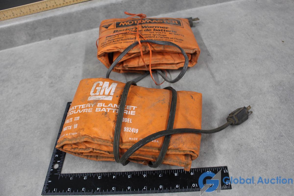 (2) Electric Battery Blankets GM & Motomaster