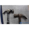 Image 3 : (2) Gooseneck Prybars, Unused Prybar, (2) Hammers