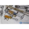 Image 8 : Assorted Sockets, Air Ratchet, Wrenches and Other Tools