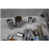 Image 9 : Assorted Sockets, Air Ratchet, Wrenches and Other Tools