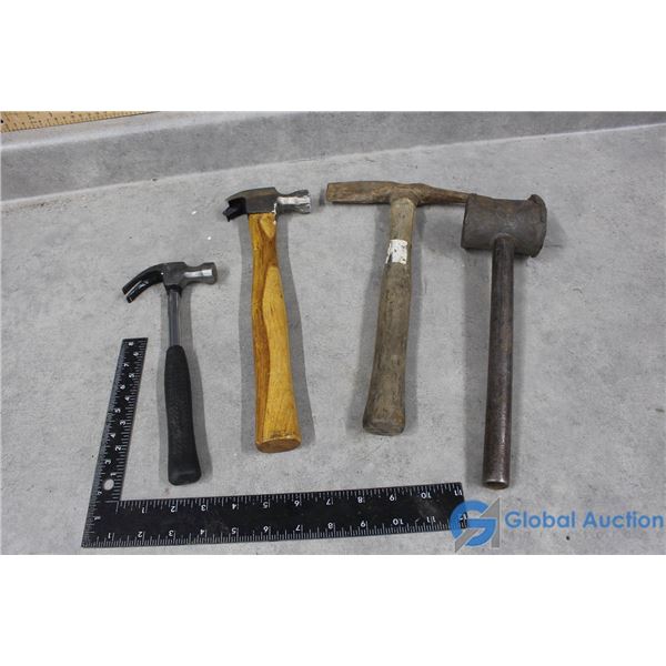 Hammers - Chipping Hammer, (2) Claw Hammers, Deadblow Hammer