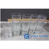 Image 8 : (8) Clear Glasses and Three Mugs