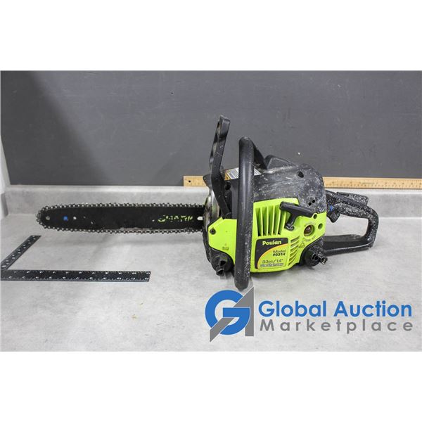 **Poulan Chain Saw - Working