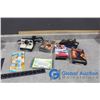 Image 1 : (2) Vintage Polaroid Cameras, The Mummy VHS, etc